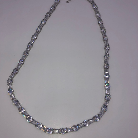 18k 63ct Multi-Stone Tennis Necklace - Picture 13 of 16